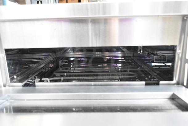 BRAND NEW SCRATCH AND DENT! Avantco 177DPO18S Stainless Steel Single Deck Countertop Pizza/Bakery Oven. 120 Volts, 1 Phase. Tested and Working! - Image 6 of 8