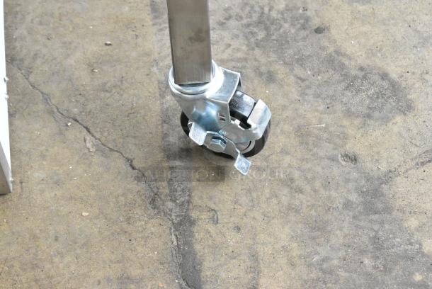 BRAND NEW SCRATCH AND DENT! Backyard Pro Stainless Steel Portable Charbroiler Grill on Commercial Casters. - Image 3 of 7