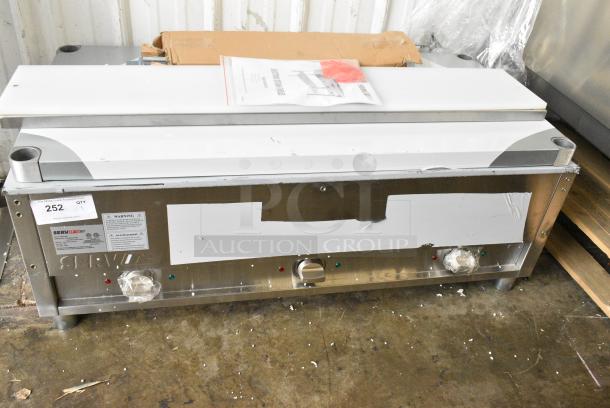 BRAND NEW SCRATCH AND DENT! 2024 ServIt 423EST3WS Stainless Steel Commercial Electric Powered 3 Bay Steam Table. Tested and Working! - Image 2 of 7