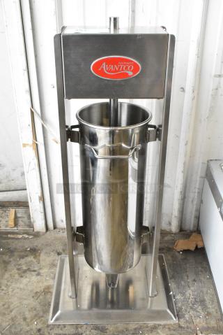 BRAND NEW SCRATCH AND DENT! Avantco Stainless Steel Countertop Sausage Stuffer.