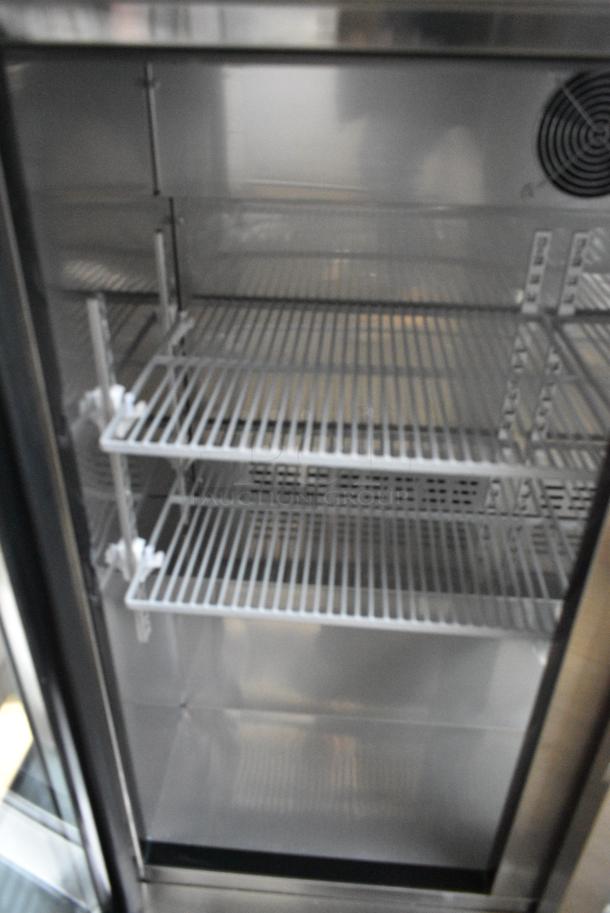 BRAND NEW SCRATCH AND DENT! 2024 KoolMore BC-2DSW-SS Stainless Steel Two-Door Back Bar Refrigerator Merchandiser - 7.4 Cu Ft. 115 Volts, 1 Phase. Tested and Working! - Image 5 of 8