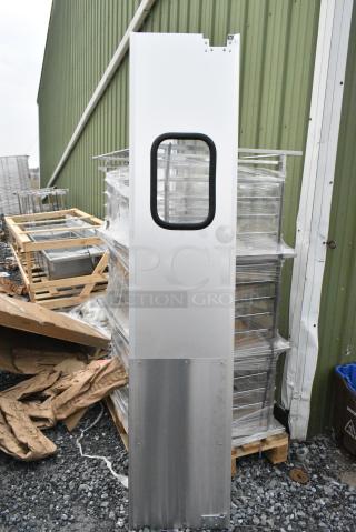 BRAND NEW SCRATCH AND DENT! SPD20AL Stainless Steel Kitchen Door. 17.5x82.5