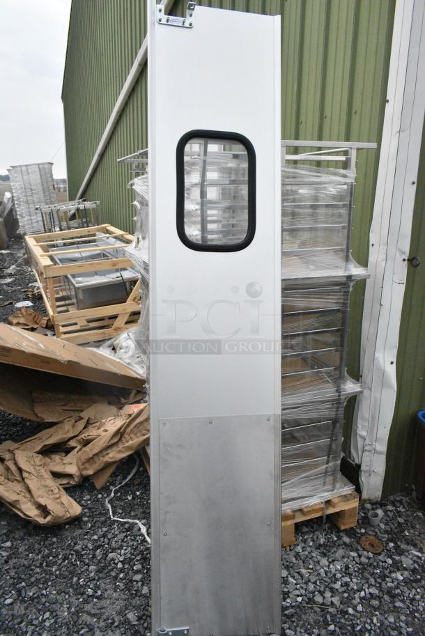 BRAND NEW SCRATCH AND DENT! SPD20AL Stainless Steel Kitchen Door. 17.5x82.5 - Image 6 of 7