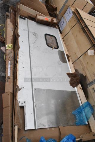 2 BRAND NEW SCRATCH AND DENT! Items Including Curtron SPD20AL Stainless Steel Kitchen Door. May Be Missing Pieces. 2 Times Your Bid!