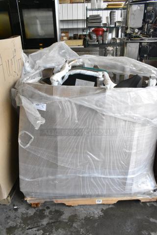 8 BRAND NEW! Boxes Including Metal Dining Chairs. 8 Times Your Bid!