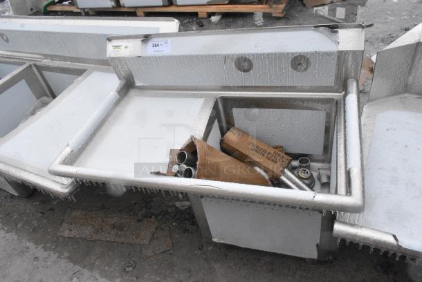 BRAND NEW SCRATCH AND DENT! Regency 600S1181818L Stainless Steel Single Bay Sink w/ Left Side Drain Board. - Image 1 of 4