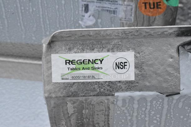 BRAND NEW SCRATCH AND DENT! Regency 600S1181818L Stainless Steel Single Bay Sink w/ Left Side Drain Board. - Image 4 of 4