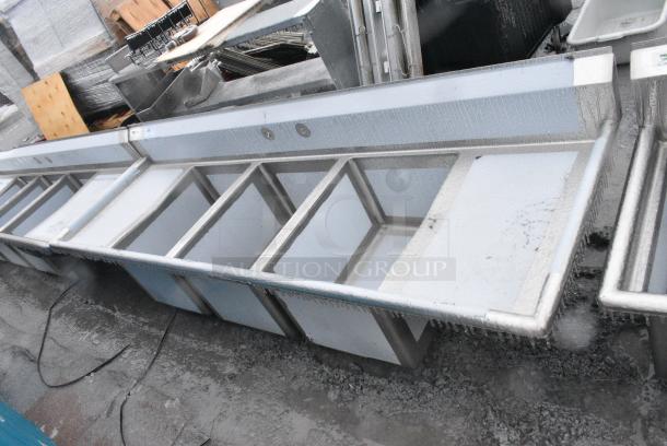 BRAND NEW SCRATCH AND DENT! Regency 600S31824218 Stainless Steel 3 Bay Sink w/ Dual Drain Boards. - Image 1 of 7
