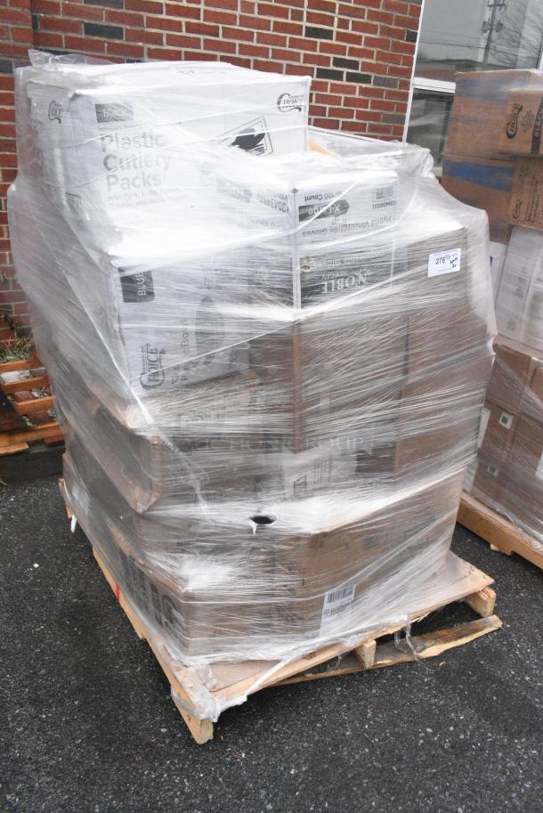 20 BRAND NEW! Boxes Including 394345M GLOVE VITRILE NOBLE BLK PFREE MD 1M, 12 ox Plastic Bowls, Hot Cup Travel Lids, 394345XL Noble NexGen Powder-Free Disposable Black Hybrid 3 Mil Thick Gloves - Extra Large - 1000/Case, 2 Boxes of Choice Plastic Cutlery Packs. 20 Times Your Bid! - Image 1 of 9