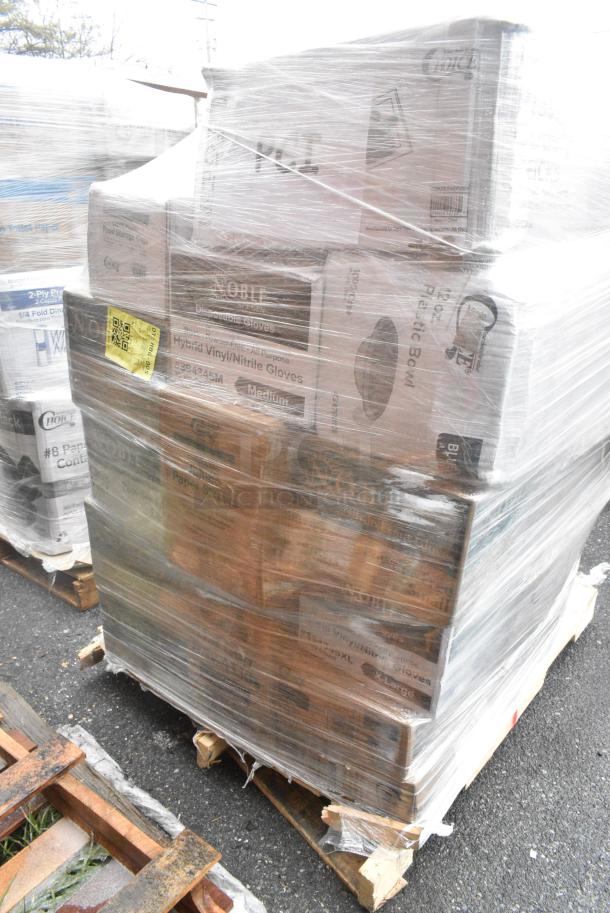 20 BRAND NEW! Boxes Including 394345M GLOVE VITRILE NOBLE BLK PFREE MD 1M, 12 ox Plastic Bowls, Hot Cup Travel Lids, 394345XL Noble NexGen Powder-Free Disposable Black Hybrid 3 Mil Thick Gloves - Extra Large - 1000/Case, 2 Boxes of Choice Plastic Cutlery Packs. 20 Times Your Bid! - Image 3 of 9