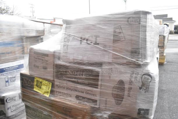 20 BRAND NEW! Boxes Including 394345M GLOVE VITRILE NOBLE BLK PFREE MD 1M, 12 ox Plastic Bowls, Hot Cup Travel Lids, 394345XL Noble NexGen Powder-Free Disposable Black Hybrid 3 Mil Thick Gloves - Extra Large - 1000/Case, 2 Boxes of Choice Plastic Cutlery Packs. 20 Times Your Bid! - Image 4 of 9