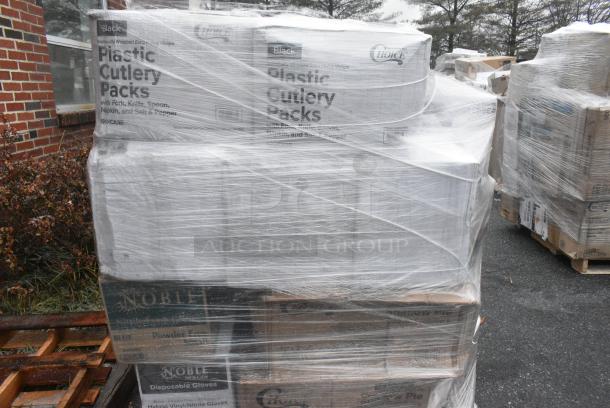 20 BRAND NEW! Boxes Including 394345M GLOVE VITRILE NOBLE BLK PFREE MD 1M, 12 ox Plastic Bowls, Hot Cup Travel Lids, 394345XL Noble NexGen Powder-Free Disposable Black Hybrid 3 Mil Thick Gloves - Extra Large - 1000/Case, 2 Boxes of Choice Plastic Cutlery Packs. 20 Times Your Bid! - Image 7 of 9