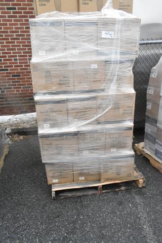 40 BRAND NEW! Boxes of 553RVBV016 Acopa Rivulet 16 oz. Stackable Beverage Glass - 12/Pack. 40 Times Your Bid!