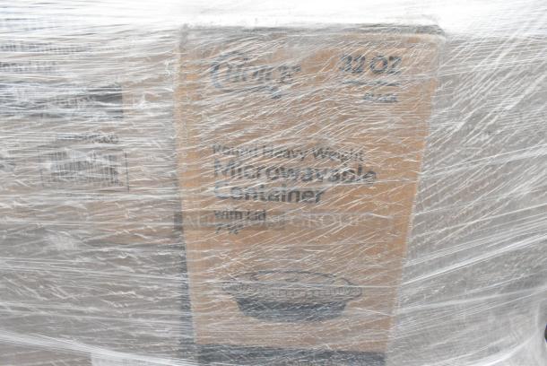 30 BRAND NEW! Boxes Including 2 Box 966TALLFLDN Choice Kraft Natural Tall-Fold 6" x 13" Dispenser Napkin - 8000/Case, 2 Box 394325M Noble NexGen Powder-Free Disposable Blue Hybrid 3 Mil Thick Gloves - Medium - 1000/Case, 127P325B Choice 3.25 oz. Black Plastic Souffle Cup / Portion Cup - 2500/Case, Choice Microwaveable Containers, Choice #8 Paper Food Containers, 30 Times Your Bid! - Image 7 of 11
