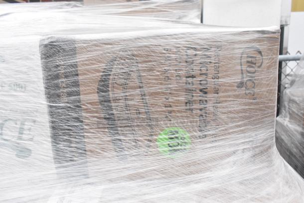 30 BRAND NEW! Boxes Including 2 Box 966TALLFLDN Choice Kraft Natural Tall-Fold 6" x 13" Dispenser Napkin - 8000/Case, 2 Box 394325M Noble NexGen Powder-Free Disposable Blue Hybrid 3 Mil Thick Gloves - Medium - 1000/Case, 127P325B Choice 3.25 oz. Black Plastic Souffle Cup / Portion Cup - 2500/Case, Choice Microwaveable Containers, Choice #8 Paper Food Containers, 30 Times Your Bid! - Image 9 of 11