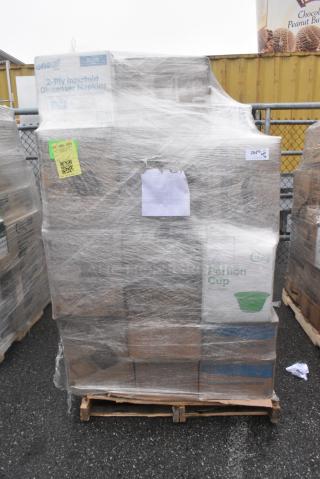 30 BRAND NEW! Boxes Including OneUp Napkins, Choice Portion Cups, 2 Box Lavex Paper Towels, 2 Box 130WSPORKWP Choice Individually Wrapped Medium Weight White Polypropylene Plastic Spork - 1000/Case. 30 Times Your Bid!