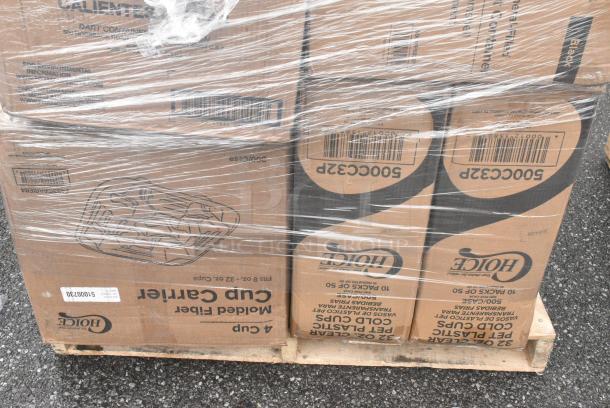 25 BRAND NEW! Boxes Including 2 Box 500CC32P Choice Clear PET Plastic Cold Cup - 32 oz. - 500/Case, Choice Cup Carriers, Choice Microwaveable Containers. 25 Times Your Bid! - Image 4 of 9