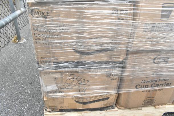 25 BRAND NEW! Boxes Including 2 Box 500CC32P Choice Clear PET Plastic Cold Cup - 32 oz. - 500/Case, Choice Cup Carriers, Choice Microwaveable Containers. 25 Times Your Bid! - Image 9 of 9