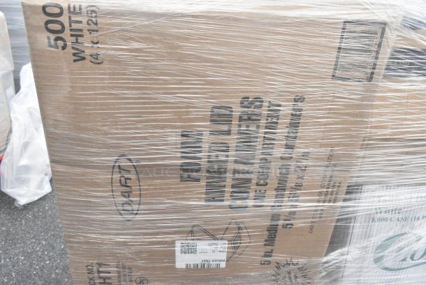 40 BRAND NEW! Boxes Including Choice Portion Cups, 966TALLFLDB Choice White Tall-Fold 6" x 13" Dispenser Napkin - 8000/Case, 127RD8BULK Choice 8 oz. Customizable Microwavable Translucent Round Deli Container - 500/Case, Choice Microwaveable Containers. 40 Times Your Bid! - Image 6 of 11