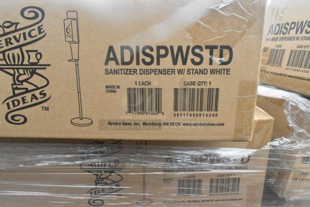 60 BRAND NEW! Boxes of Service Ideas ADISPWSTD SAN ‘N’ SERV Touchless Hand Sanitizer Floor Dispenser, White. 60 Times Your Bid! - Image 3 of 3