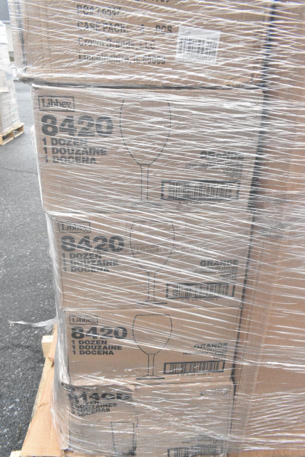 25 BRAND NEW! Boxes Including 3 Box Libbey 8420 Grande Collection 19.5 oz. Customizable Vino Grande Wine Glass - 12/Case, 2 Box 176IB200 BIN INGREDIENT 200 CUPS NSF, 12 GALLON BAKER'S MARK, 347TCL9 Choice 9 oz. Clear Disposable Plastic Tumbler - 500/Case. 25 Times Your Bid! - Image 2 of 9