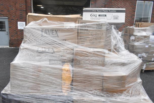 25 BRAND NEW! Boxes Including 3 Box Libbey 8420 Grande Collection 19.5 oz. Customizable Vino Grande Wine Glass - 12/Case, 2 Box 176IB200 BIN INGREDIENT 200 CUPS NSF, 12 GALLON BAKER'S MARK, 347TCL9 Choice 9 oz. Clear Disposable Plastic Tumbler - 500/Case. 25 Times Your Bid! - Image 8 of 9