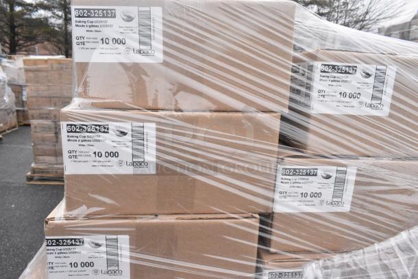 35 BRAND NEW! Boxes Including 500CC16 Choice Clear PET Customizable Plastic Cold Cup - 16 oz. - 1000/Case, 127RD16BULK Choice 16 oz. Customizable Microwavable Translucent Round Deli Container - 500/Case, 2 Box 966UPWIDEB1-500 OneUp by Choice White 1-Ply Wide Interfold 6 1/2" x 8 1/2" Dispenser Napkin - 6000/Case, 612605070HD Choice Full Size Heavy-Duty Foil Steam Table Pan Deep 3 3/8" Depth - 50/Case, 4 Box Lavex Paper Towels. 35 Times Your Bid! - Image 8 of 11