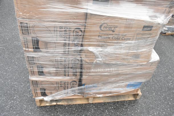 20 BRAND NEW! Boxes Including 2 Choice #3 Paper Food Containers, 500TW7 Choice 7 oz. Translucent Thin Wall Plastic Cold Cup - 2500/Case, 3 Box 128HD12COMBO Choice Heavy Duty 12 oz. Microwavable Translucent Plastic Deli Container and Lid Combo Pack - 240/Case, 2 Box 500CC9 Choice 9 oz. Clear PET Customizable Plastic Squat Cold Cup - 1000/Case. 20 Times Your Bid! - Image 6 of 8