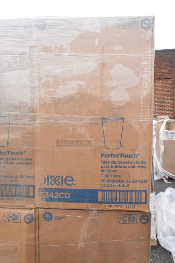18 BRAND NEW! Boxes of Dixie 5342CD PerfecTouch Insulated Paper Hot Cup 12 oz. - 1000/Case. 18 Times Your Bid! - Image 2 of 2