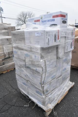 30 BRAND NEW! Boxes Including Hoffmaster FP1313 15 1/2" x 15 1/2" FashnPoint White/Blue Dishtowel Print Dinner Napkin, MB-953B Containers. 30 Times Your Bid!