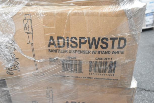 60 BRAND NEW! Boxes of Service Ideas ADISPWSTD SAN ‘N’ SERV Touchless Hand Sanitizer Floor Dispenser, White. 60 Times Your Bid! - Image 3 of 3