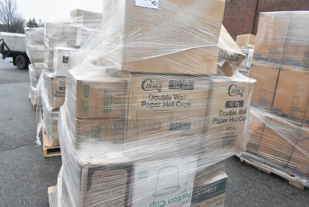 35 BRAND NEW! Boxes Including 2 Box 130BKKNIFEX Choice Black Extra Heavy Weight Polystyrene Plastic Knife - 1000/Case, 2 Box 500CC32THD Choice Heavy Duty 32 oz. Tall Heavy Weight Clear PET Plastic Cold Cup - 300/Case, 50010DWALLW Choice 10 oz. White Smooth Double Wall Paper Hot Cup - 500/Case. 35 Times Your Bid! - Image 3 of 9