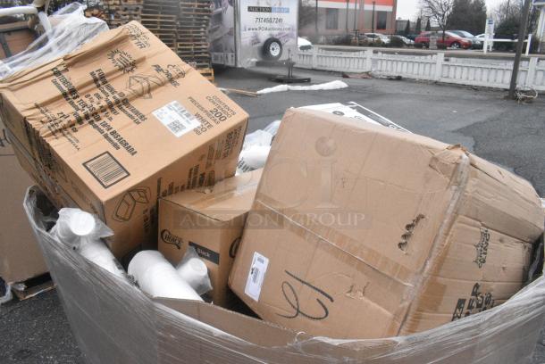 20 BRAND NEW! Boxes Including 485WG10TN STRAW 10" GIANT TRANSLUSCENT, 4/500 WRAPPED, BAGGED 2M, 760PCCLEM22 Carnival King 22 oz. Poly Paper Lemonade Cup - 1000/Case. 20 Times Your Bid! - Image 4 of 4