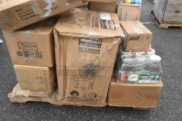 21 BRAND NEW! Boxes Including 176CTO4VBK COUNTERTOP ORGANIZER, 2 Box Libbey 3816 5 oz. Belgian Beer Tasting Glass - 24/Case, Mason Jars. 21 Times Your Bid! - Image 2 of 8