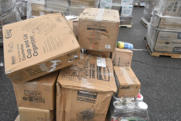 21 BRAND NEW! Boxes Including 176CTO4VBK COUNTERTOP ORGANIZER, 2 Box Libbey 3816 5 oz. Belgian Beer Tasting Glass - 24/Case, Mason Jars. 21 Times Your Bid! - Image 3 of 8