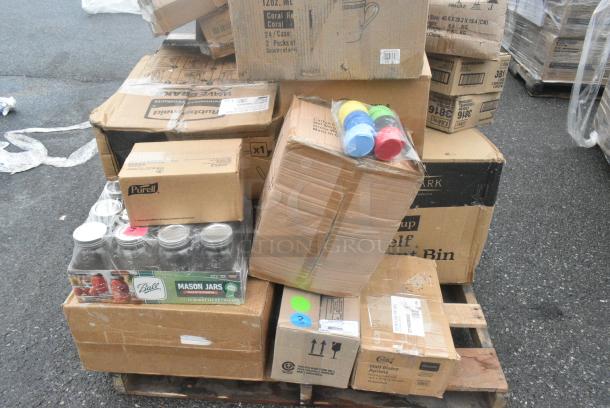 21 BRAND NEW! Boxes Including 176CTO4VBK COUNTERTOP ORGANIZER, 2 Box Libbey 3816 5 oz. Belgian Beer Tasting Glass - 24/Case, Mason Jars. 21 Times Your Bid! - Image 7 of 8