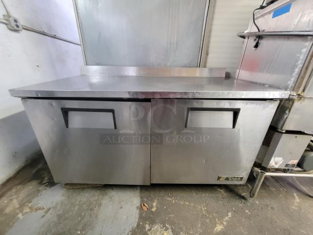 True 60" Worktop Table & Refrigerator w/ (2) Sections, 115v - Image 3 of 3