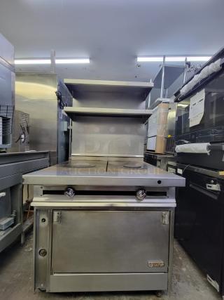 Jade Range Titan™ - Electric Oven & 2 Burner Stove with Stainless Steel Storage Shelves