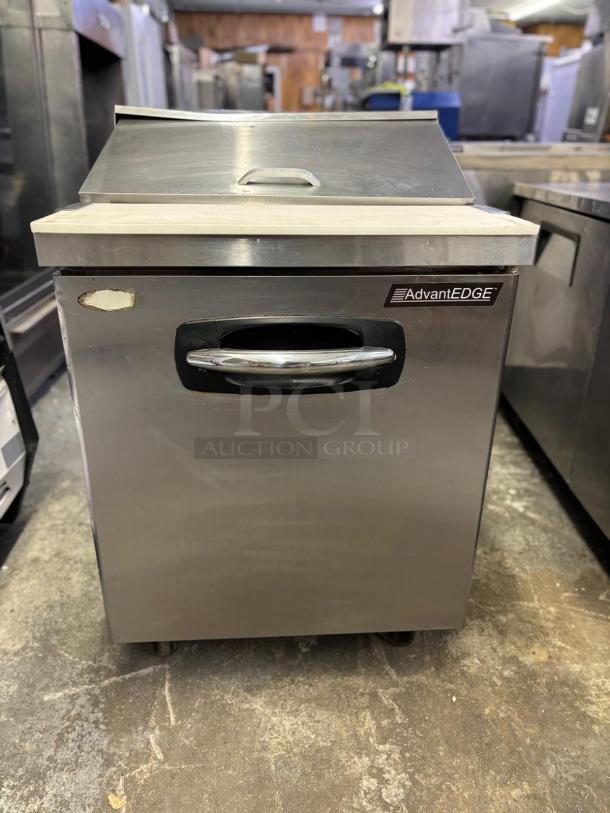 AWESOME! ADVANT EDGE One Door Sandwich Food Prep Refrigerator!! - Image 1 of 6