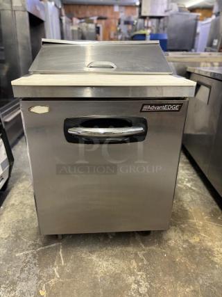 AWESOME! ADVANT EDGE One Door Sandwich Food Prep Refrigerator!!