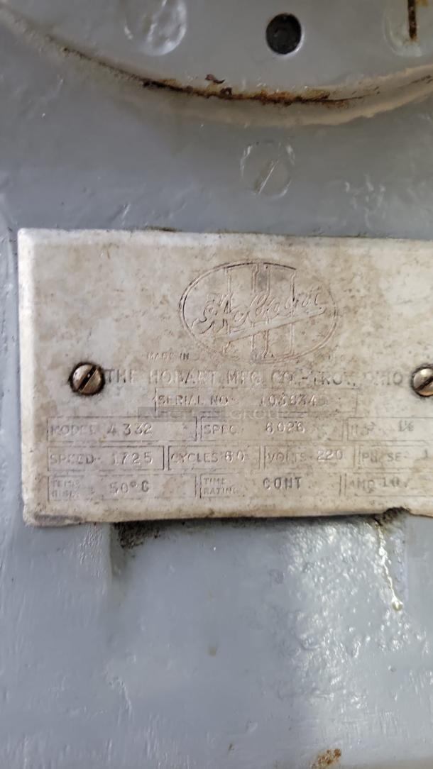 HOBART Stainless Steal Meat Grinder 4332 - Image 7 of 7