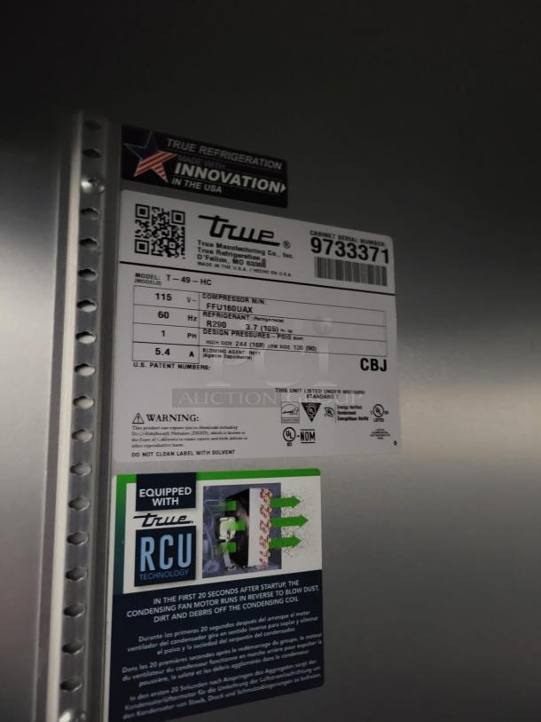True T-49F-HC 49 Cu.Ft Two Section Stainless Reach-in Freezer - Image 5 of 6