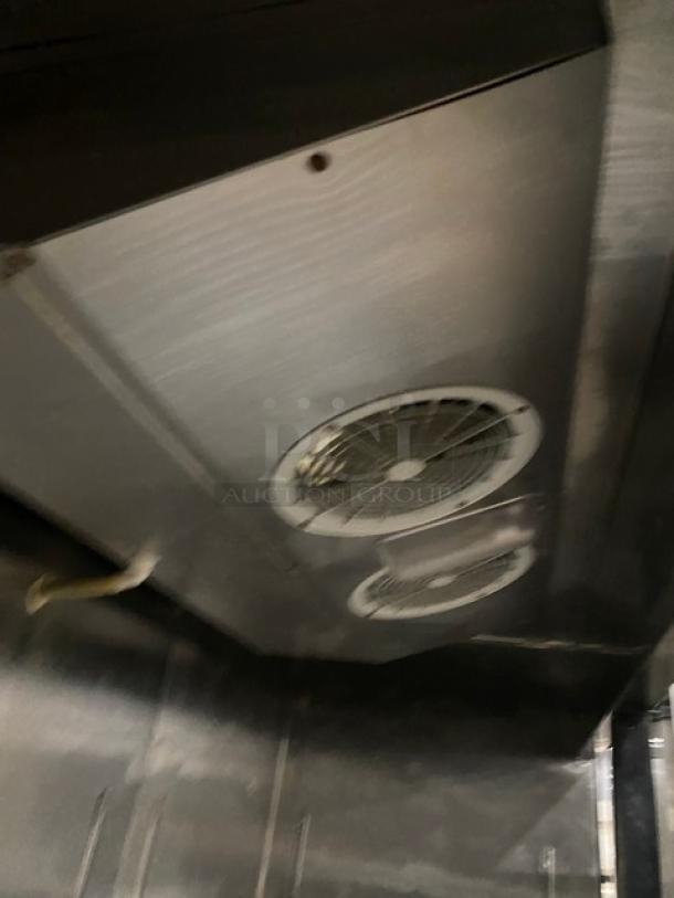 WOW! Empura Commercial Stainless Steel Solid 3 Door Reach In Refrigerator! With Poly Coated Wire Racks! Model: E72 SN: E72140730J2002! 115V 1 Phase! On Casters! - Image 4 of 8
