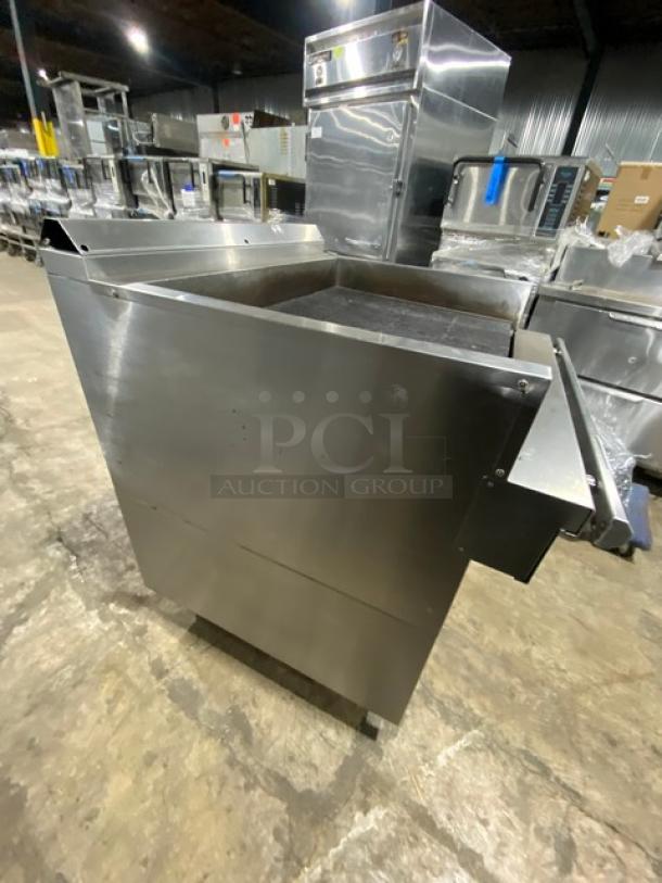 NICE! U.S. Range Commercial Stainless Steel Natural Gas Powered Char Broiler! With Back & Side Splash! With Pan Rail & Enclosed Base! On Legs! - Image 2 of 8