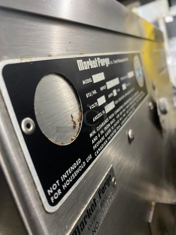 AWESOME! Market Forge Commercial Stainless Steel Natural Gas Powered Tilted Braising Pan/Ultra Tilt Skillet! Model: 1300-2 SN: 132900! 115V 1 Phase! On Legs! Working When Removed! - Image 7 of 8