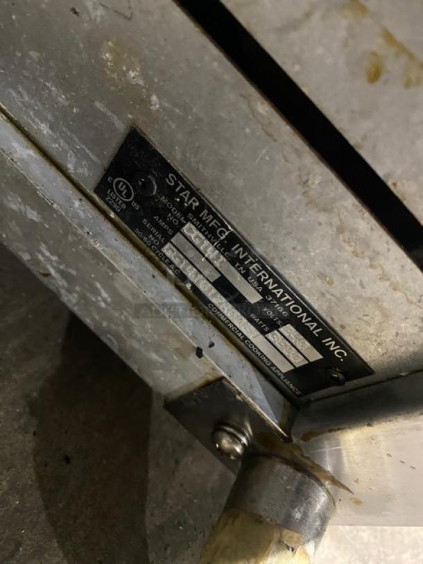NICE! Star Pro Max Series Commercial Stainless Steel Electric Powered Countertop Panini/Sandwich Press Grill! With Grooved Grates! Model: CG14I SN: GG141012A0001! 240V! - Image 7 of 8