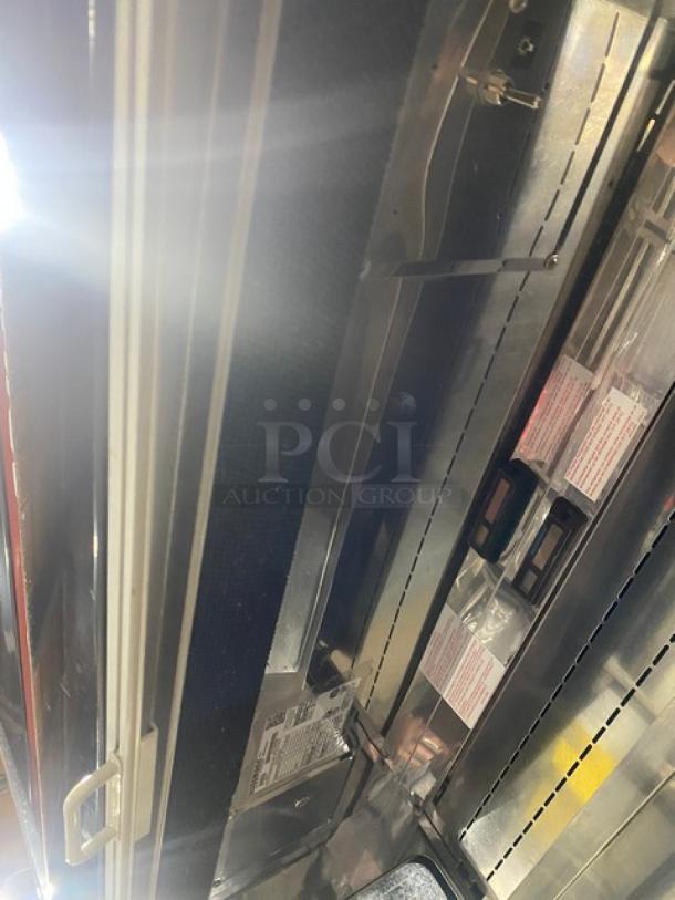 Hussmann Commercial Self-Contained 3-Tier Refrigerated Open Grab-N-Go Merchandiser Display Showcase! With Pull Down Night-Curtain! With Adjustable Shelves! Model: RGD-24D-72H-3-S/C SN: 1030122201833288! 208-240V 1 Phase! On Legs! - Image 6 of 8