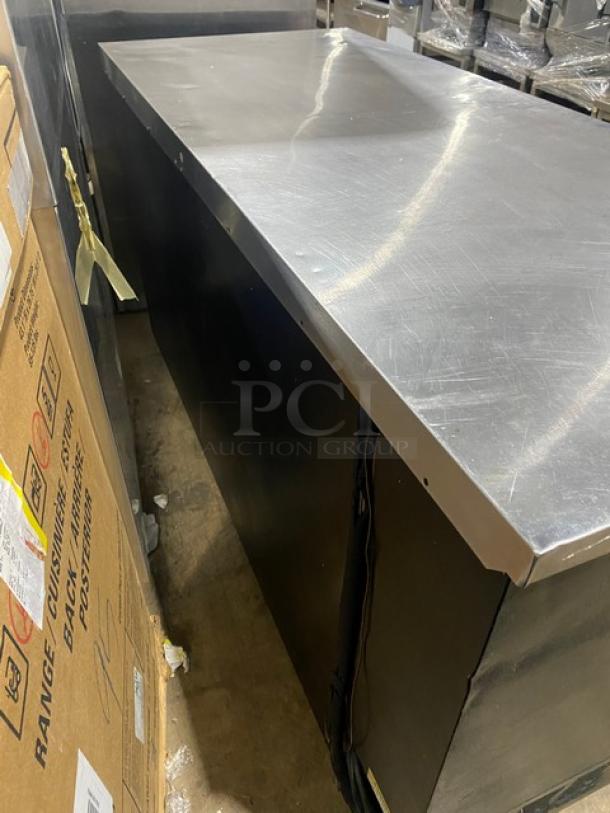 Beverage-Air Commercial 2 Door Refrigerated Back Bar Cooler! With Stainless Steel Worktop! With Poly Coated Wire Rack! Model: BB68-1 SN: 7602818! 115V 1 Phase! - Image 3 of 8