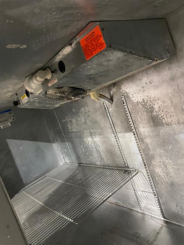 Beverage-Air Commercial 2 Door Refrigerated Back Bar Cooler! With Stainless Steel Worktop! With Poly Coated Wire Rack! Model: BB68-1 SN: 7602818! 115V 1 Phase! - Image 6 of 8