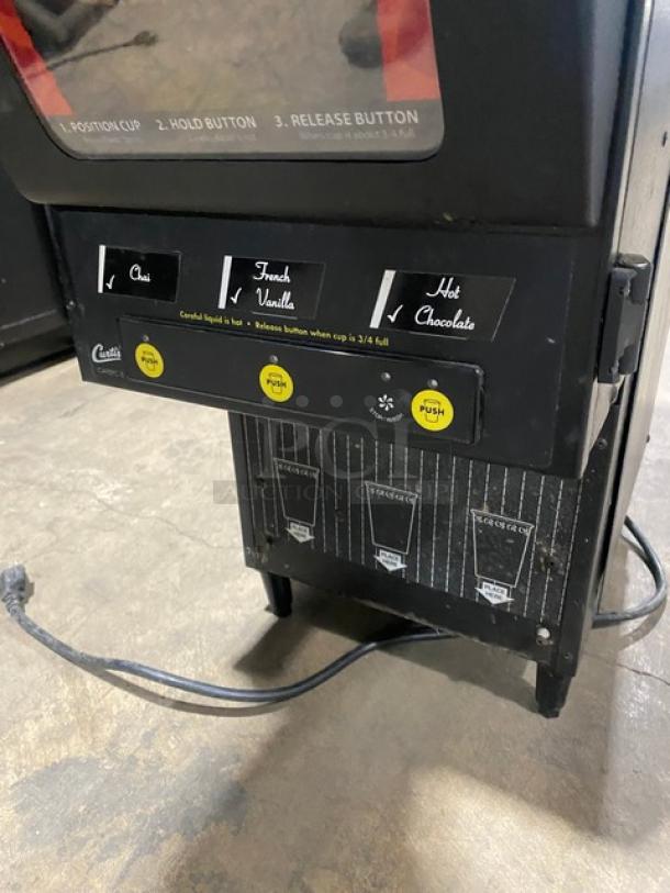 Curtis Commercial Countertop Hot Beverage/Cappuccino Machine! With 3 Flavor Dispensers! Model: CAFEPC3CL10000 SN: 13230376! 120V 1 Phase! On Legs! - Image 7 of 8
